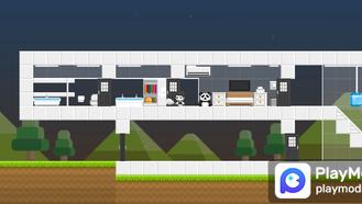 Gray and white color matching modern house For BOKU BOKU Mods