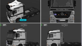 Livery that mimics Euro Truck Simulator For Universal Truck Simulator Mods