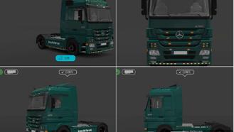 Livery that mimics Euro Truck Simulator For Universal Truck Simulator Mods