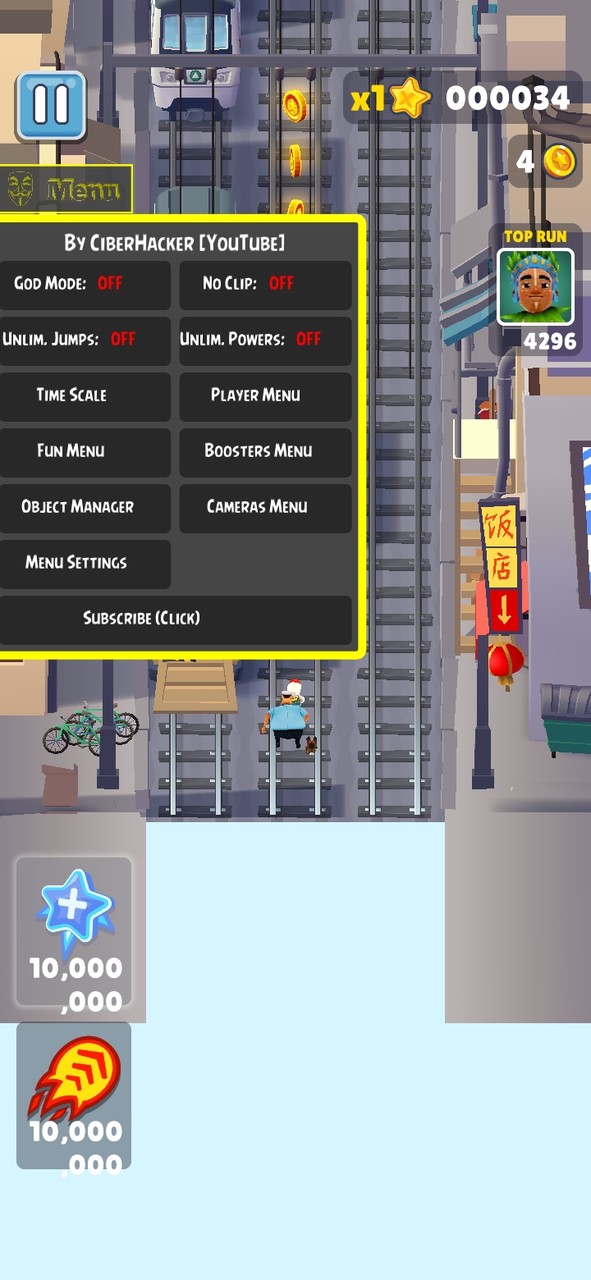 Subway Surfers(Fun Menu) screenshot image 2_playmods.net