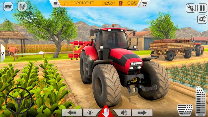 Modern Tractor Farming Game 3D_playmods.net