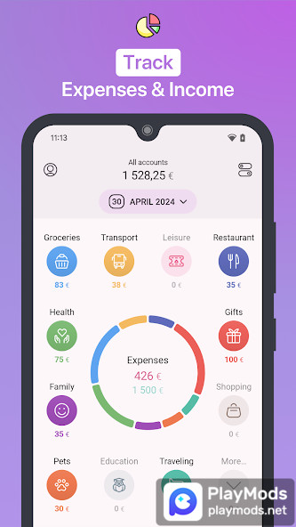 1Money: expense tracker budget(No Ads) screenshot image 1_playmods.net