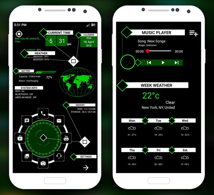 Modern Launcher 2022 - AppLock_playmods.net