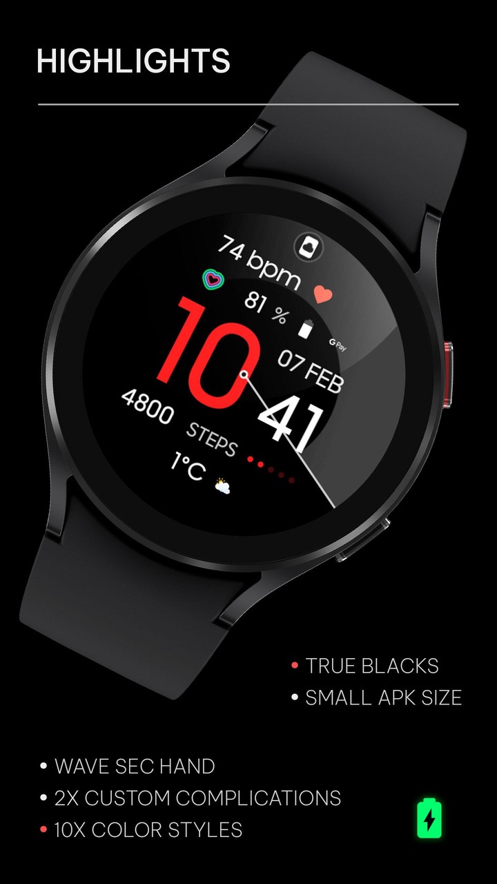 Awf Wave - watch face_playmods.net