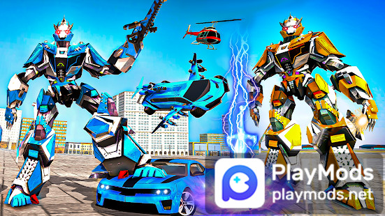 Police Horse Robot Car Transform: Flying Horse Car(Unlimited money) screenshot image 3_playmods.net