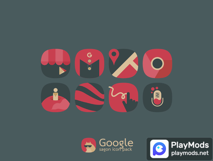 Sagon: Dark Icon Pack(Vollversion) screenshot image 5_playmods.net