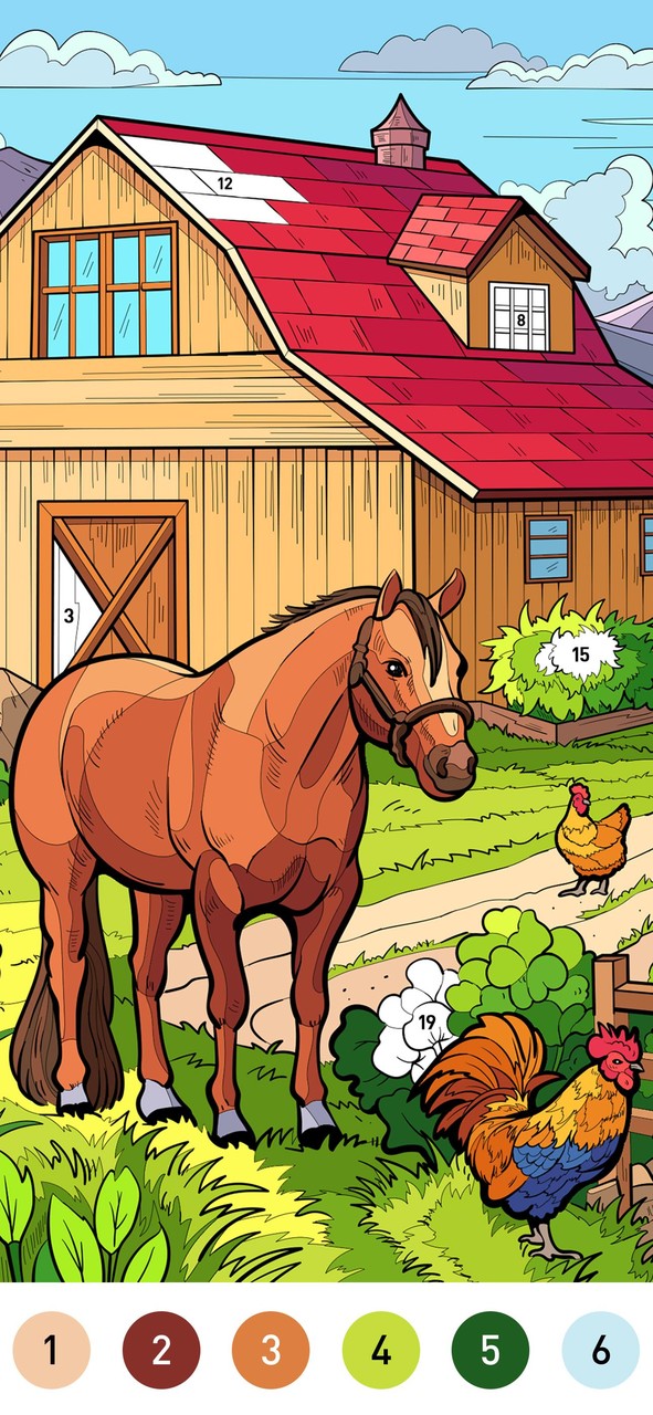 Country Farm Coloring Book_playmods.net