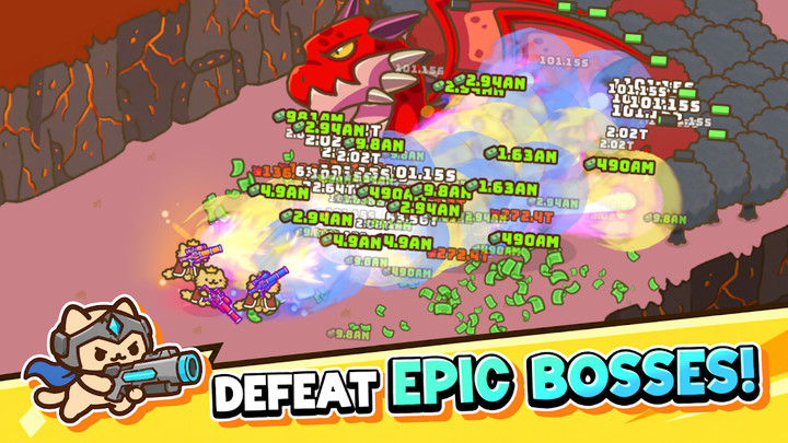 Idle Cat Gunner: Shooter RPG(Unlimited Money) screenshot image 5_playmods.net