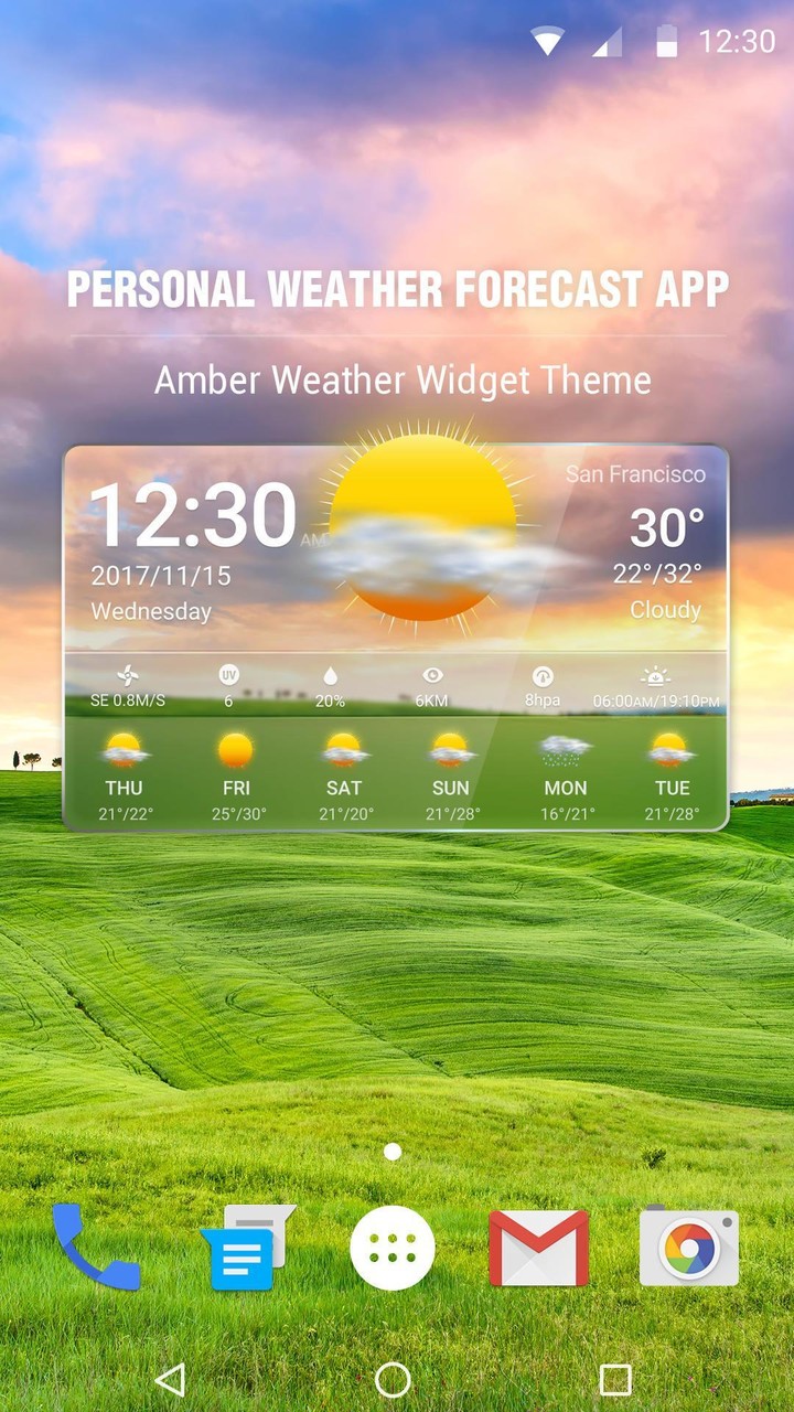 Transparent Weather & Clock App 2018_playmods.net