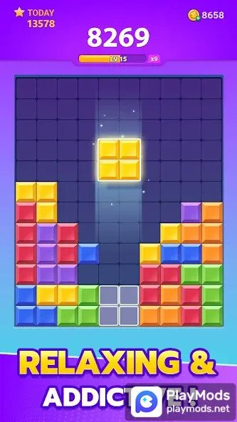 Block Crush: Block Puzzle Game(No Ads) screenshot image 1_playmods.net