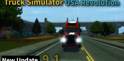 Truck Simulator USA Revolution 9.1 - New Railway Crossing & New Mountain Roads - playmods.net