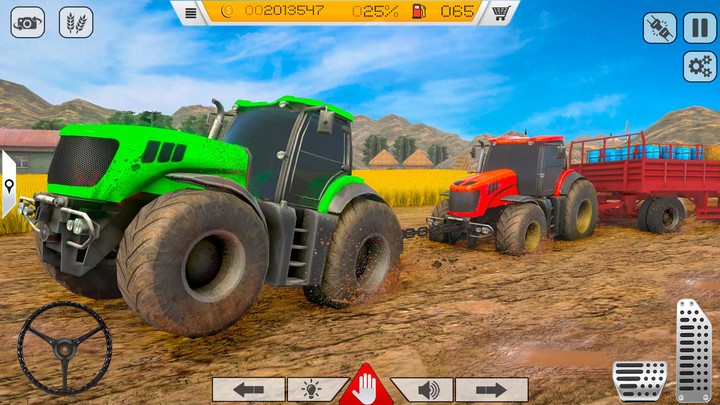 Modern Tractor Farming Game 3D_playmods.net
