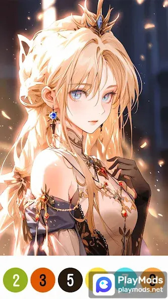 Anime Color by Number(No Ads) screenshot image 3_playmods.net