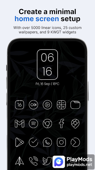 Vera Outline White Icon Pack(Full Version) screenshot image 1_playmods.net