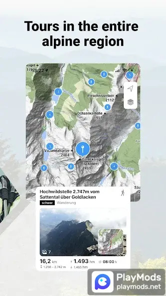 bergfex: hiking & tracking(Unlocked) screenshot image 2_playmods.net