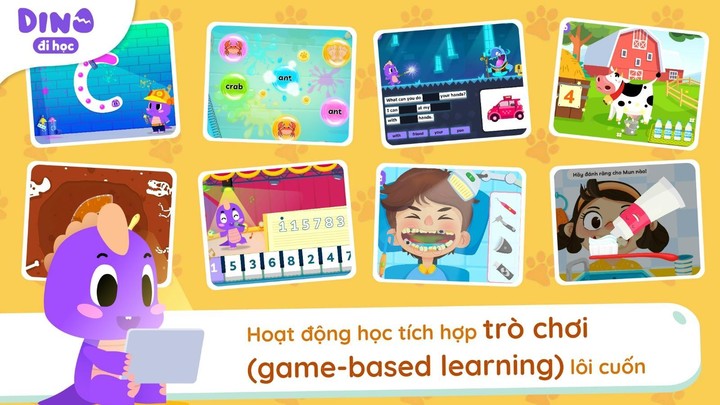 Dino Đi học_playmods.net