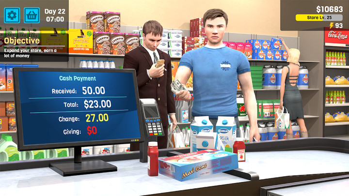 Supermarket Simulator Store(Unlimited money) screenshot image 2_playmods.net