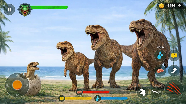 Jurassic Clash Dino Sim Primal(No Ads Free Rewards) screenshot image 3_playmods.net