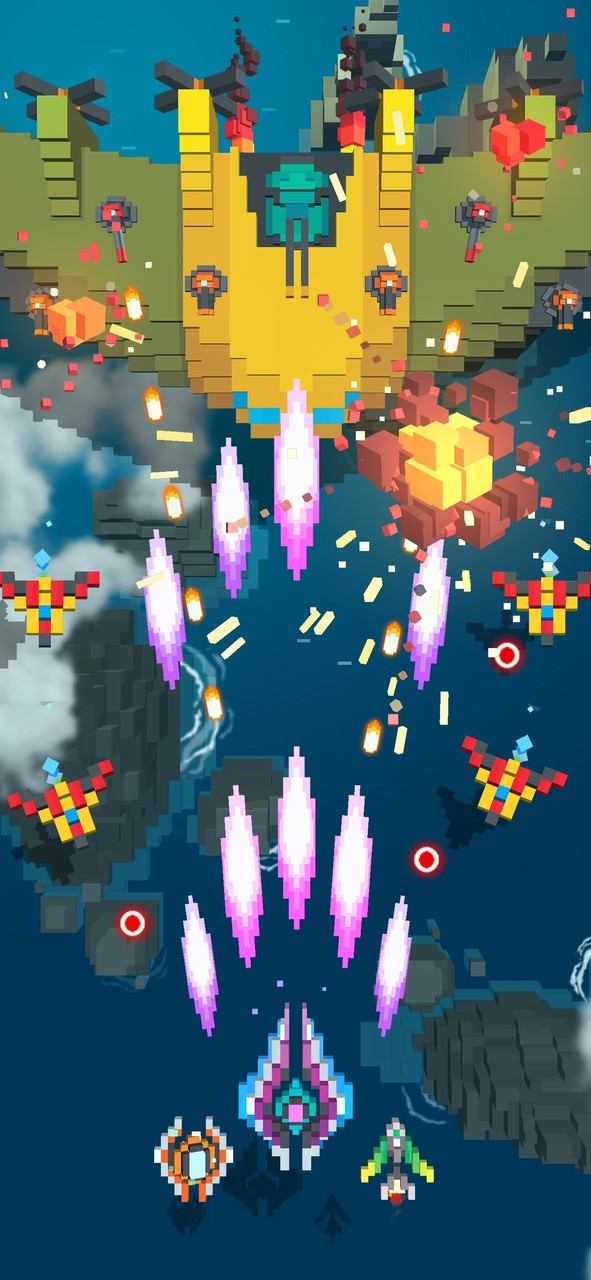 Sky Wings: Pixel Fighter 3D_playmods.net