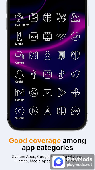 Vera Outline White Icon Pack(Full Version) screenshot image 4_playmods.net