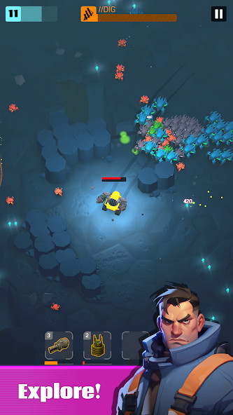 Dig Raid: galactic survivor(Unlimited Currency) screenshot image 2_playmods.net