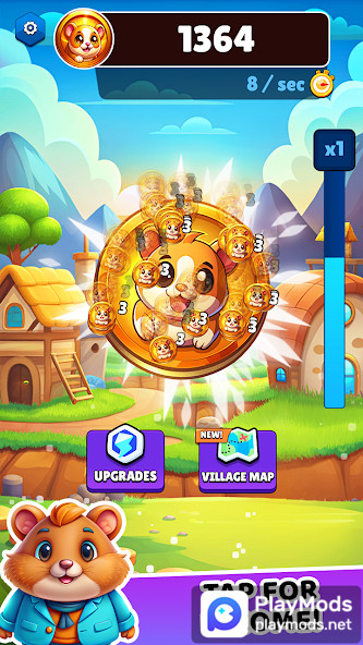 Hamster Tap: Kombat Tycoon(No Ads) screenshot image 2_playmods.net