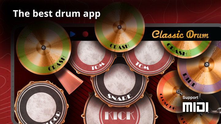 Classic Drum: electronic drums(Unlocked) screenshot image 1_playmods.net