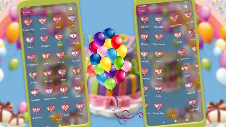 Happy Birthday Launcher Theme_playmods.net