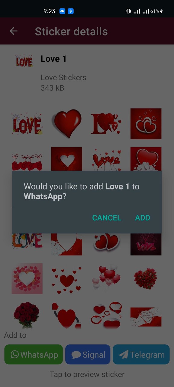 Love Romantic Stickers For Whatsapp - WAStickerApp_playmods.net
