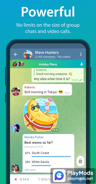 Telegram(Unlock) screenshot image 2_playmods.net