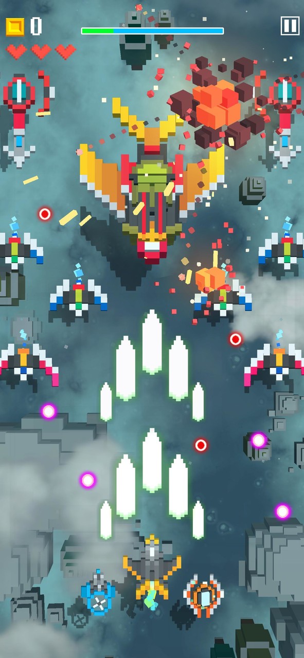 Sky Wings: Pixel Fighter 3D_playmods.net