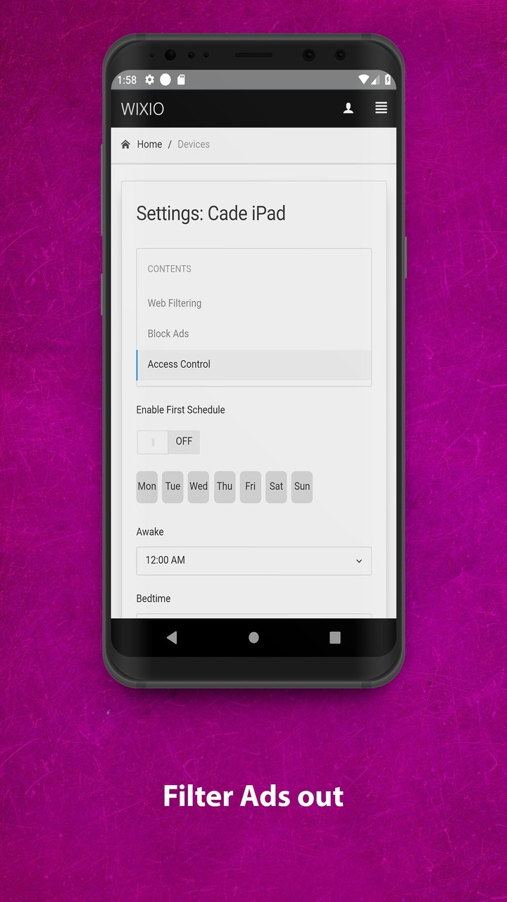 Wixio Parental Controls_playmods.net