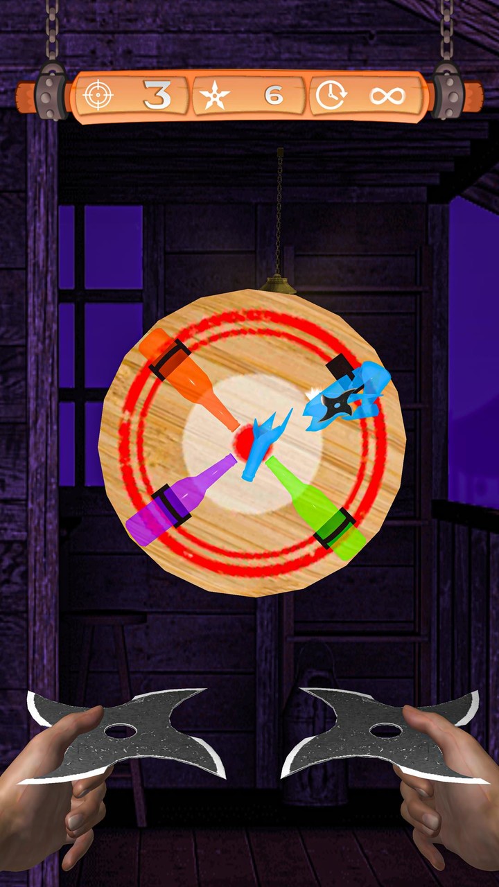 Ninja Shuriken Hit & Knockdown_playmods.net