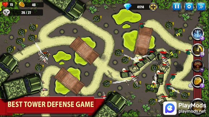 TD - War Strategy Game(MENU MOD) screenshot image 5_playmods.net