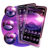 Purple Moon Theme Launcher_playmods.net