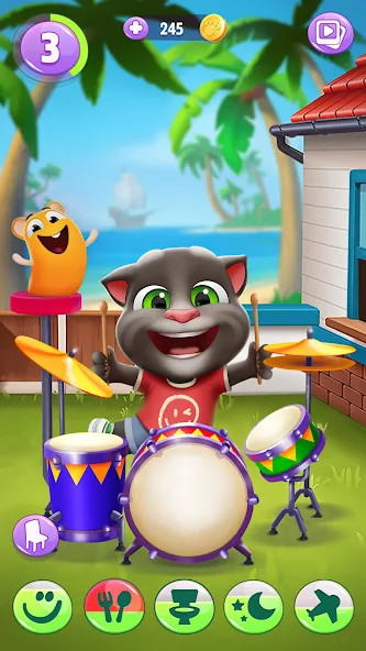My Talking Tom 2(Unlimited coins) screenshot image 1_playmods.net