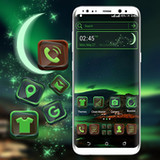 Green Aurora Launcher Theme_playmods.net