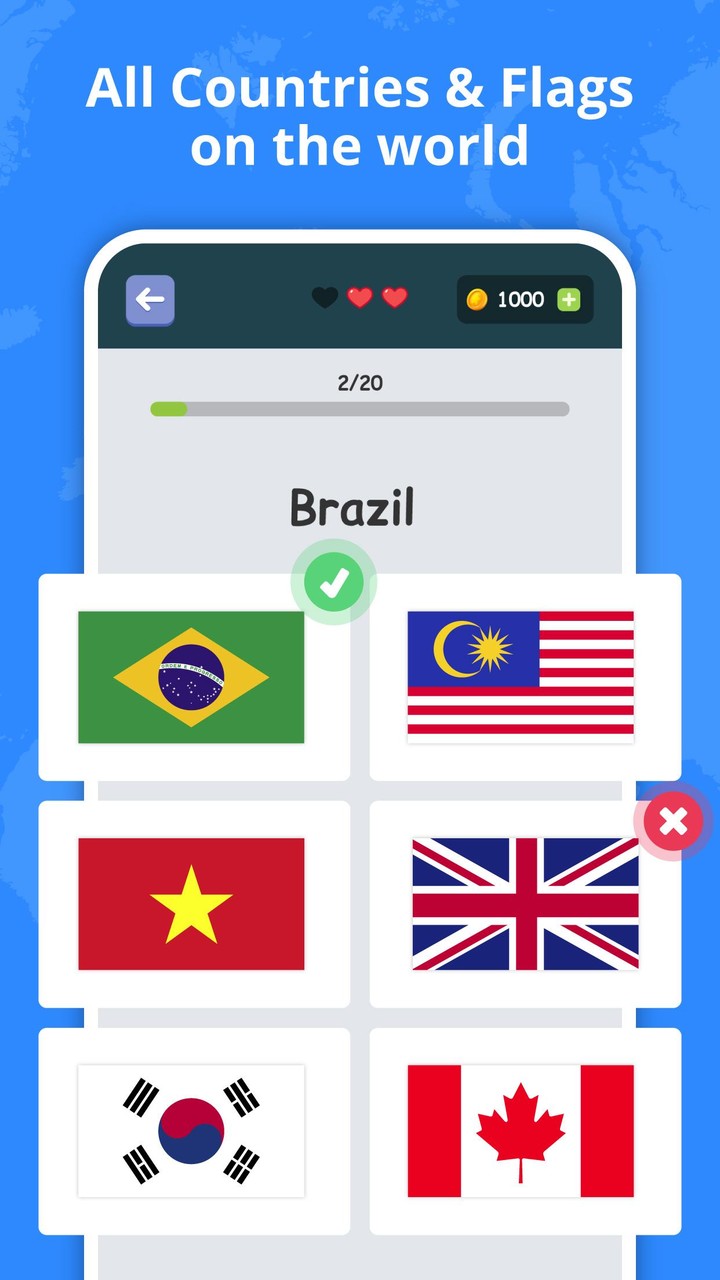 Flags of Countries: Quiz Game_playmods.net