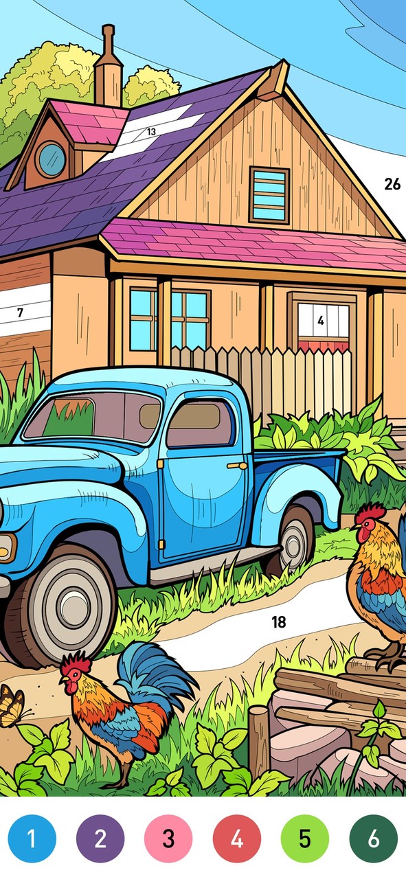 Country Farm Coloring Book_playmods.net