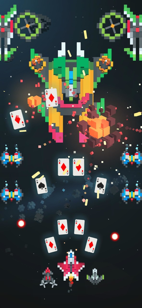 Sky Wings: Pixel Fighter 3D_playmods.net