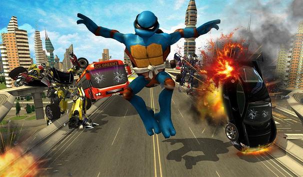 Monster Turtle hero Vs Captain: Robot Battle APK(Unlocked) screenshot image 11_playmods.net
