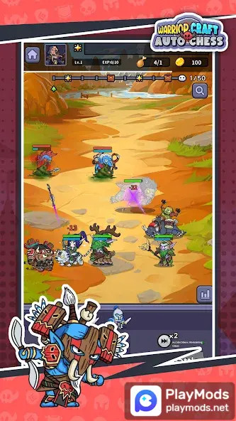Warrior Craft: Auto Chess(mod menu) screenshot image 3_playmods.net