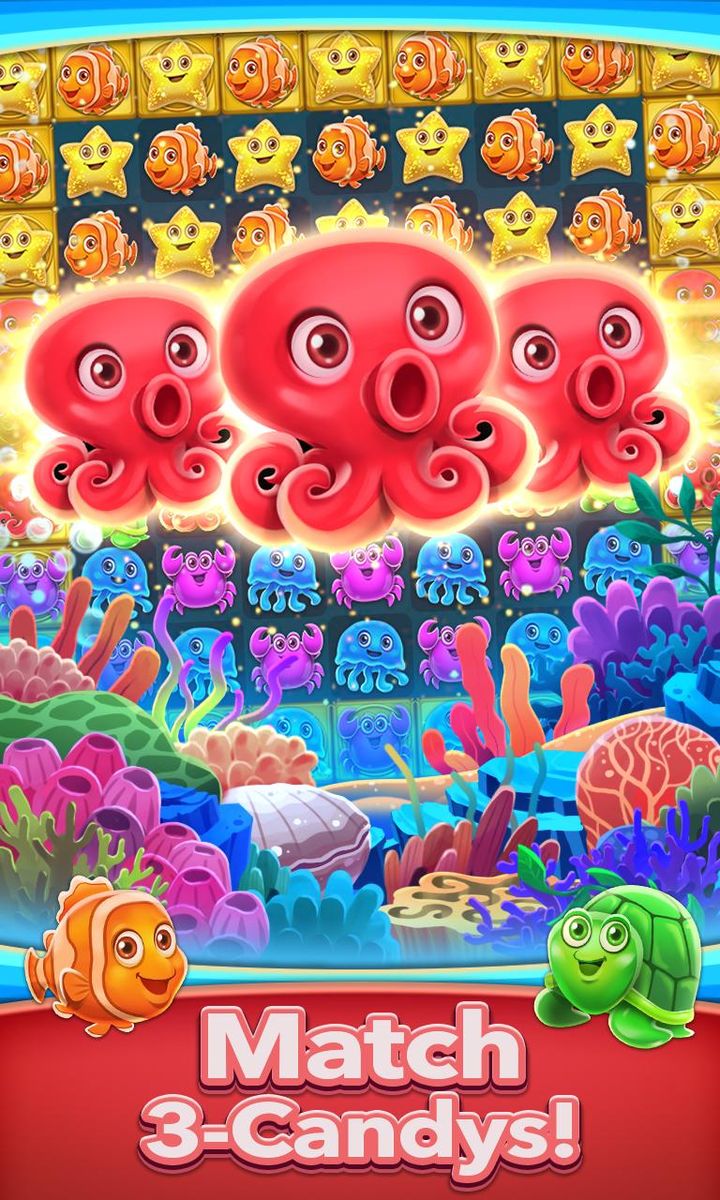 Ocean Match-3 Puzzle Game_playmods.net
