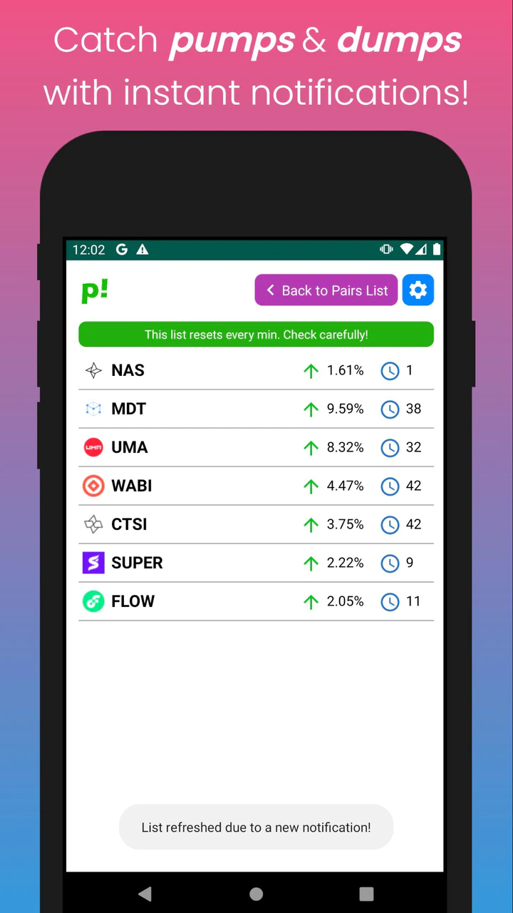 Download Pumpei! BTC Crypto Pump Finder APK v5.6 For Android