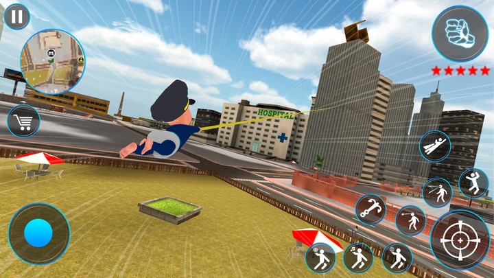 Baby Police Super Rope Hero_playmods.net