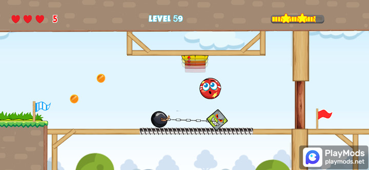 Ball 4 - Red Boss Challenge(광고 없음) screenshot image 4_playmods.net