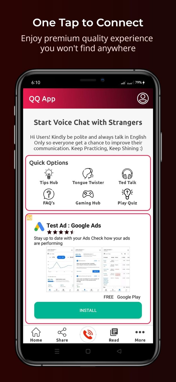 QQ- Random Voice Chat Stranger_playmods.net