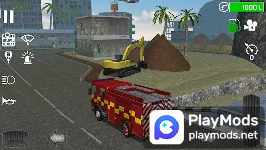 Fire Engine Simulator(Unlimited Money) screenshot image 2_playmods.net