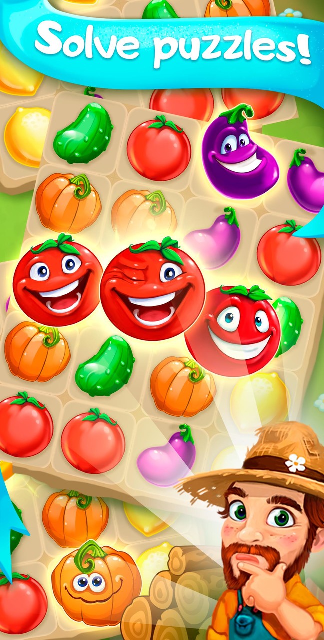 Funny Farm match 3 Puzzle game_playmods.net