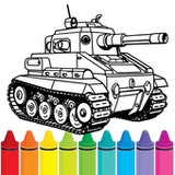 Military Tank Coloring Pages_playmods.net